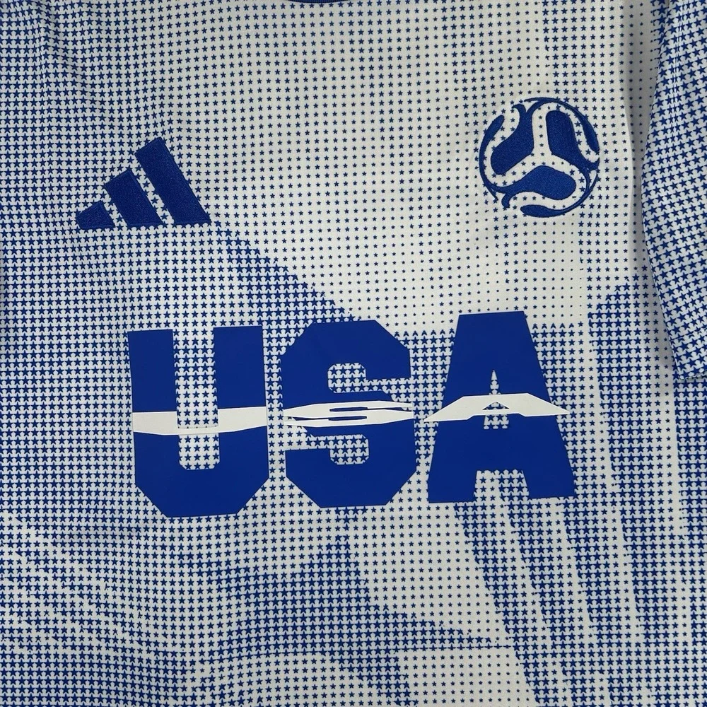Adidas USMNT 2026 FIFA World Cup USA Jersey White Blue JI7635 Men's M NWT